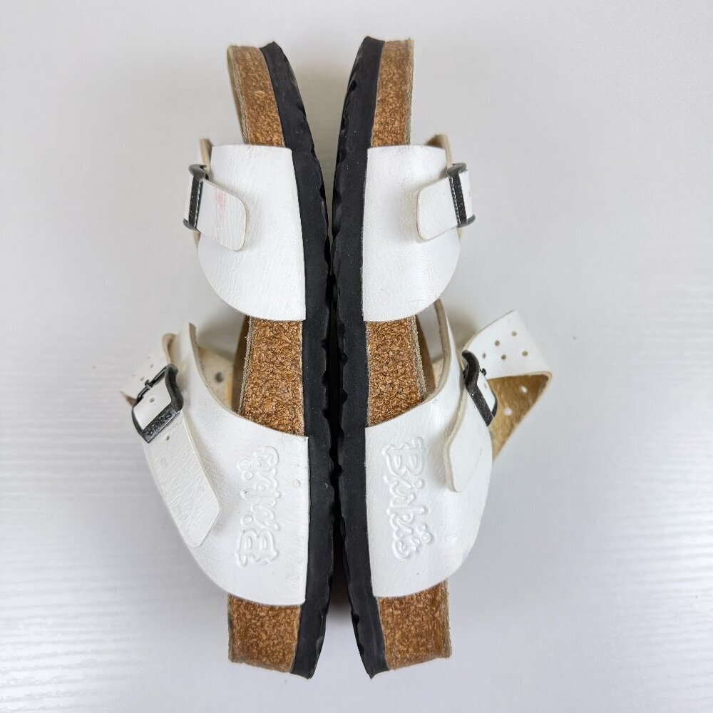 Birkenstock Birki's Freeport White Perforated Two Strap Sandals - Picture 7 of 10
